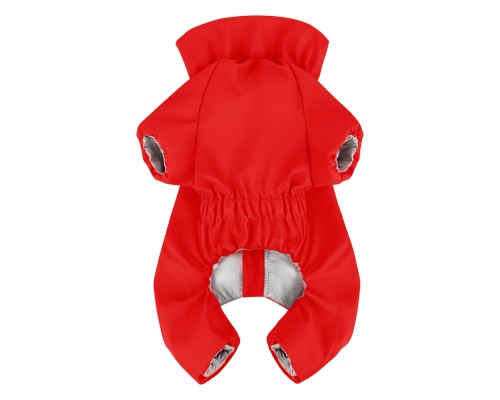 Дощовик для тварин WAUDOG Clothes водонепроникний S32 червоний (19843)