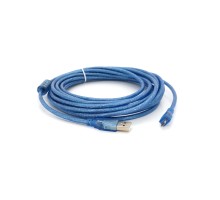 Дата кабель USB 2.0 AM to Micro 5P 5.0m blue Voltronic (YT-AM/Mc-5B/05424)