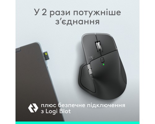 Мишка Logitech MX Master 4 for Business Wireless/Bluetooth Graphite (910-007617)
