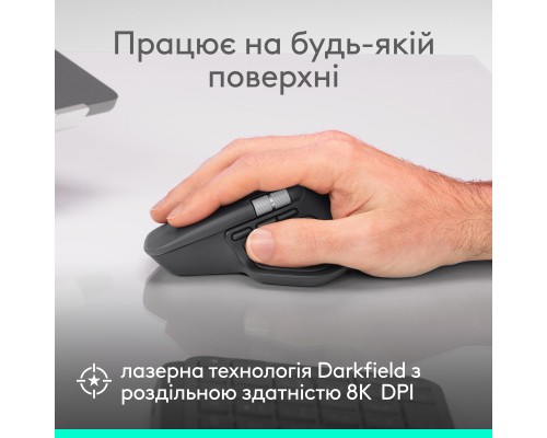 Мишка Logitech MX Master 4 for Business Wireless/Bluetooth Graphite (910-007617)
