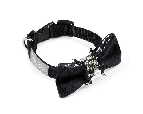 Нашийник для тварин Chloe's Home Perlove чорний M (CLH5439)
