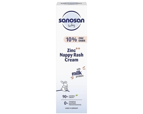 Дитячий крем Sanosan Baby від попрілостей з цинком 100 мл (4003583212736)