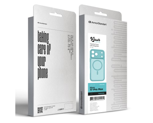 Чохол до мобільного телефона Armorstandart Lush MagCase Apple iPhone 17 Pro Max Turquoise (ARM87505)