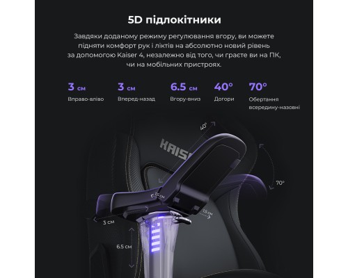 Крісло ігрове Anda Seat Kaiser 4 Size L White (AD12YDDC-L-20-W-PV/C)