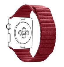 Ремінець до смарт-годинника Armorstandart Leather Loop для Apple Watch 49/46/45/44/42 (Series 1-3) Red (ARM45824)