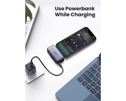 Батарея універсальна Ugreen 5000mAh 22,5W USB-C In/Out, with build-in Type-C connector (PB503) (35338)