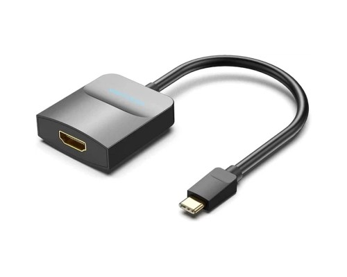 Перехідник Type-C to HDMI Adapter 0.15M Black ABS Type VENTION (TDCBB)