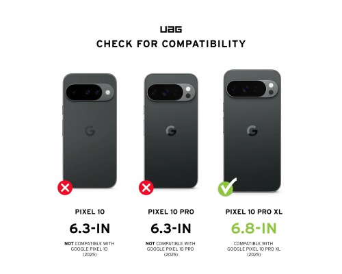 Чохол до мобільного телефона UAG Pathfinder Clear MagSafe Google Pixel 10 Pro XL Ash (614470113140)