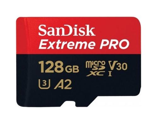 Карта пам'яті SanDisk 128GB microSDXC class 10 UHS-I U3 A2 Extreme Pro (SDSQXCY-128G-GN6MA)