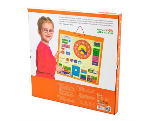 Розвиваюча іграшка Viga Toys Календар магнітний англ. (50377)