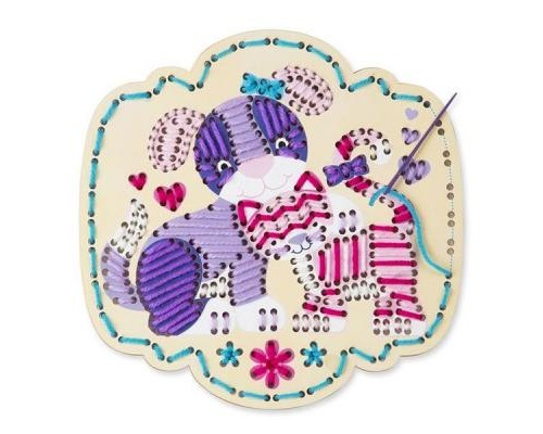 Набір для творчості Melissa&Doug Вишивка по дереву Кошеня і щеня (MD8916)