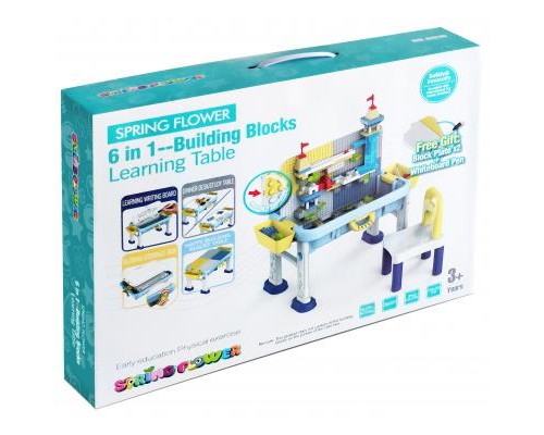 Дитячий стіл Microlab Toys Конструктор Ігровий Центр + 1 стілець (GT-15)