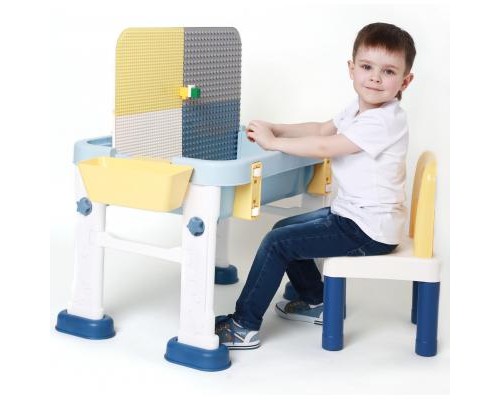 Дитячий стіл Microlab Toys Конструктор Ігровий Центр + 1 стілець (GT-15)