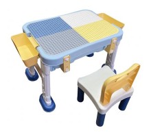 Дитячий стіл Microlab Toys Конструктор Ігровий Центр + 1 стілець (GT-15)