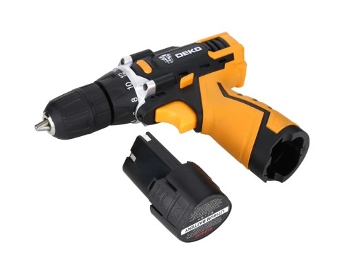 Шуруповерт Deko DKCD12FU-LI + набір 104 інструментів в кейсі (12182)