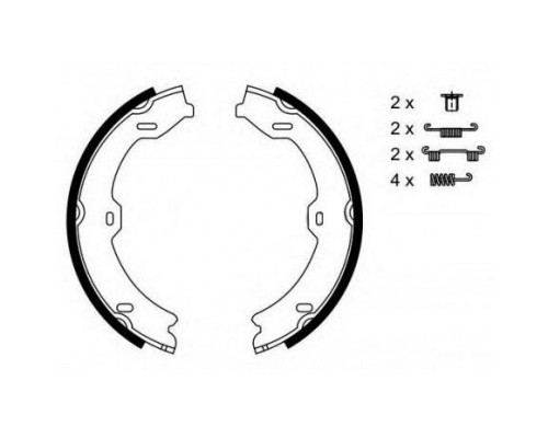 Гальмівні колодки Bosch 0 986 487 724