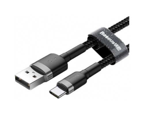Дата кабель USB 3.1 AM to Type-C 0.5m 3A grey-black Baseus (CATKLF-AG1)