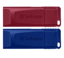USB флеш накопичувач Verbatim 2x32GB Store'n'Go Slider Red/Blue USB 2.0 (49327) 