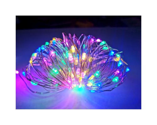 Гірлянда Novogod`ko нитка на мідному дроті, 100 LED, Color, 10 м, статичне (973781) Гірлянда Novogod`ko нитка на мідному дроті, 100 LED, Color, 10 м, статичне (973781)