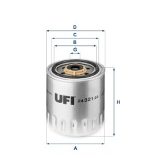 Фільтр паливний UFI 24.321.00