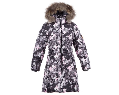 Пальто дитяче Huppa YASMINE 12020055 білий з принтом 122 (4741468682280)