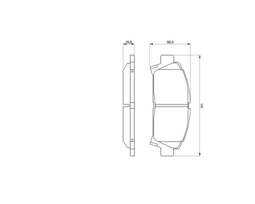 Гальмівні колодки Bosch 0 986 424 799