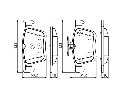 Гальмівні колодки Bosch 0 986 494 659