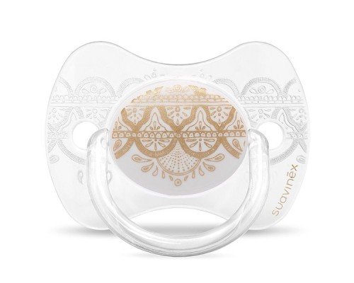 Пустушка Suavinex Couture 0-4 міс сіра (304205)