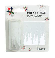 Новорічні наклейки Jumi Бурульки, 7,6 см, довина.2 м (5900410379077)