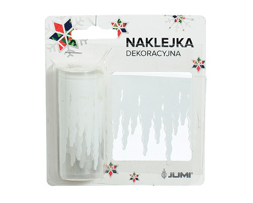 Новорічні наклейки Jumi Бурульки, 7,6 см, довина.2 м (5900410379077)