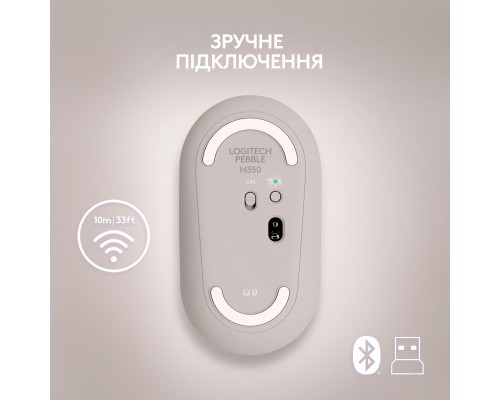 Мишка Logitech M350 Wireless Sand (910-006751)