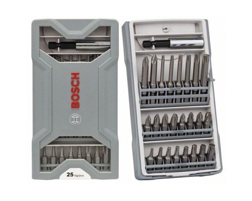 Набір біт Bosch Mini X-Line Extra Hard, з тримачем, 25 шт (2.607.017.037)