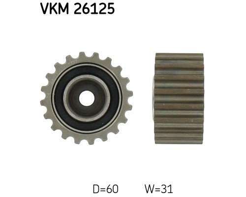 Ролик натягувача ременя SKF VKM 26125
