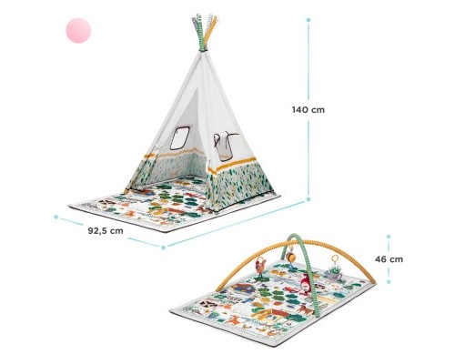 Дитячий килимок Kinderkraft намет 3 в 1 Little Gardener (5902533918171) Дитячий килимок Kinderkraft намет 3 в 1 Little Gardener (5902533918171)