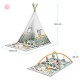 Дитячий килимок Kinderkraft намет 3 в 1 Little Gardener (5902533918171)