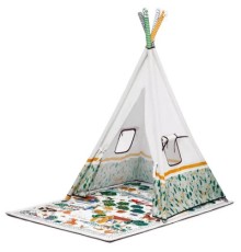 Дитячий килимок Kinderkraft намет 3 в 1 Little Gardener (5902533918171)