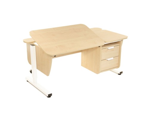 Парта Pondi Школяр трансформер з тумбою клен-біла (КЛ120БЛ)