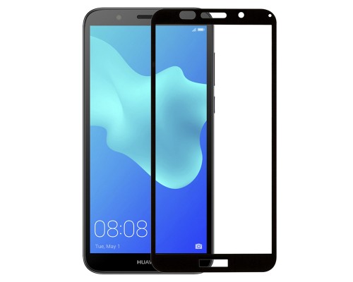 Скло захисне PowerPlant Full screen Huawei Y5 (2018), Black (GL604913)