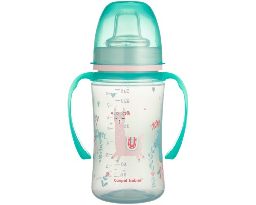Поїльник-непроливайка Canpol babies EasyStart 240 мл -Sweet fun зелена (35/208_gre)