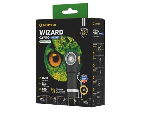 Ліхтар Armytek Wizard C2 Pro Nichia Marnet USB Warm (F06801W)