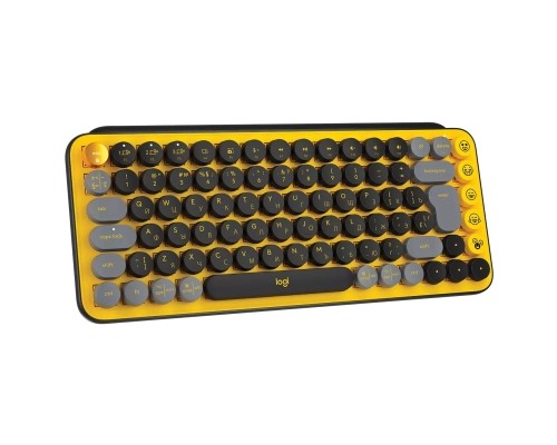 Клавіатура Logitech POP Keys Wireless Mechanical Keyboard UA Blast Yellow (920-010735)