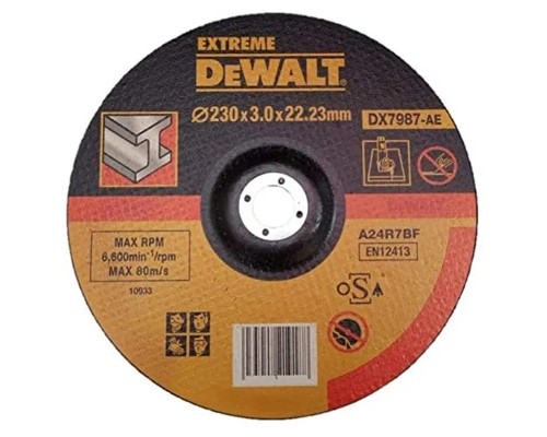 Круг відрізний DeWALT EXTREME, сталь/труби та профілі/кольорові метали, 230х3.0х22.23 мм (DX7987)