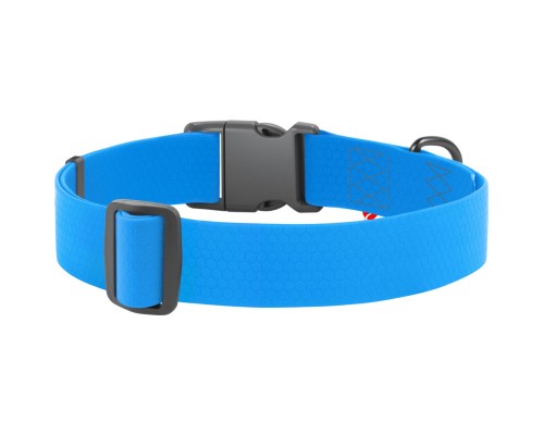 Нашийник для тварин WAUDOG Waterproof з QR паспортом пластиковий фастекс XXL блакитний (25112)