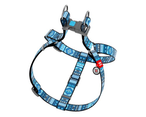 Шлея для собак WAUDOG Nylon анатомічна з QR паспортом 