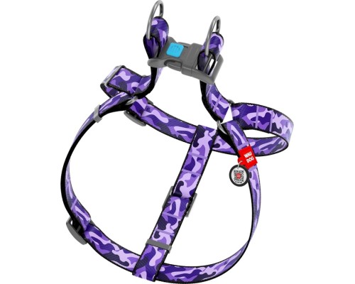 Шлея для собак WAUDOG Nylon з QR паспортом анатомічна 