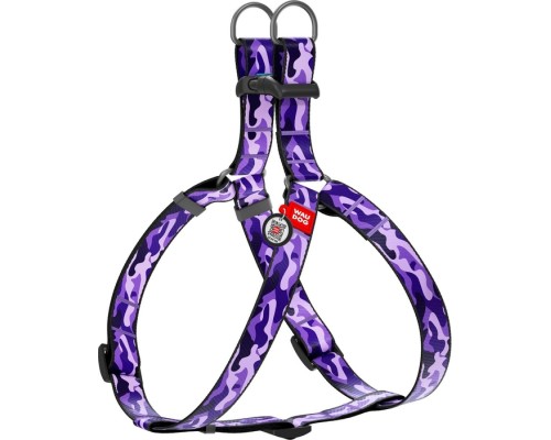 Шлея для собак WAUDOG Nylon з QR паспортом анатомічна 