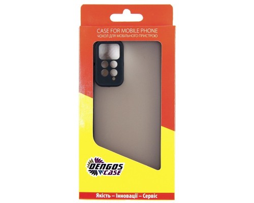 Чохол до мобільного телефона Dengos Matte Xiaomi Redmi Note 12 Pro 4g (black) (DG-TPU-MATT-122)