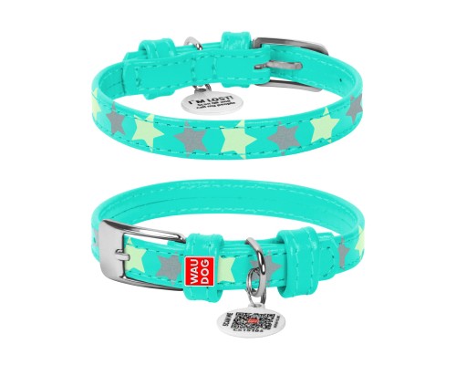 Нашийник для тварин WAUDOG Glamour з QR паспортом 