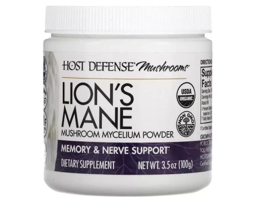 Трави Fungi Perfecti Їжачок гребінчастий, порошок грибного міцелію, підтрим. (FPI-30696)