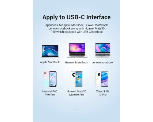Перехідник USB3.1 Type-C to Ethernet RJ45 1000 Mb Gigabit Vention (CFBBB)